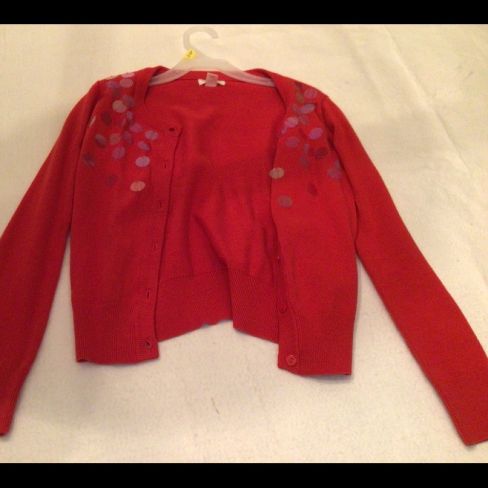 Girl’s size 7/8 Cat and Jack Holiday Button Sweater.